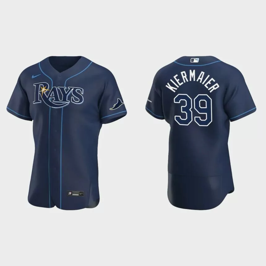 Tampa Bay Rays Kevin Kiermaier #39 Navy Authentic 2020 Alternate Jersey