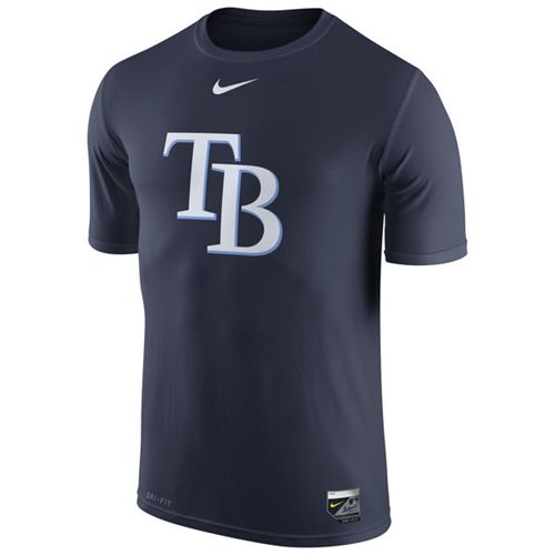 Tampa Bay Rays Nike Authentic Collection Legend Logo 1.5 Performance T-Shirt Navy