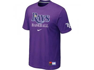 Tampa Bay Rays Purple NEW Short Sleeve Practice T-Shirt