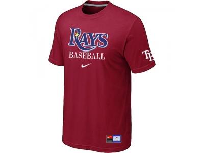 Tampa Bay Rays Red NEW Short Sleeve Practice T-Shirt