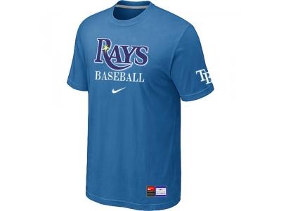 Tampa Bay Rays light Blue NEW Short Sleeve Practice T-Shirt