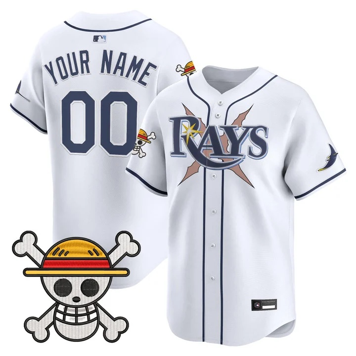 Tampa Bay Rays x One Piece Vapor Premier Limited Custom Jersey WHITE