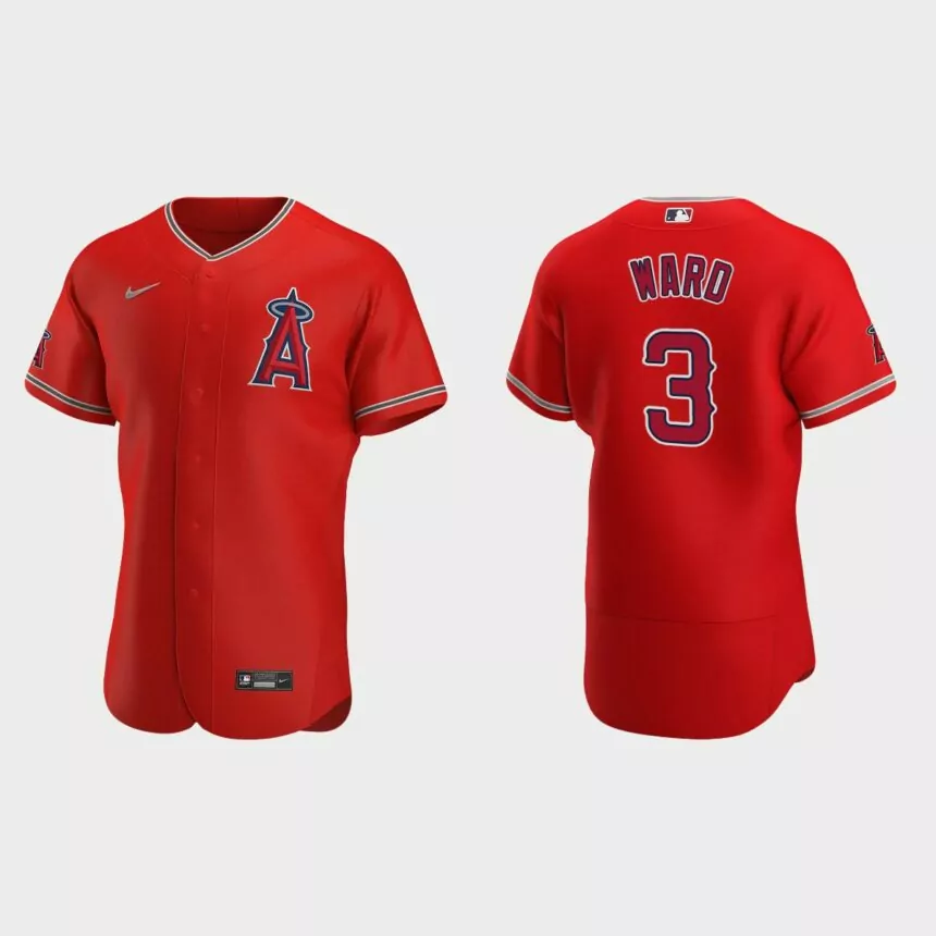 Taylor Ward Los Angeles Angels Authentic Alternate Jersey – Red