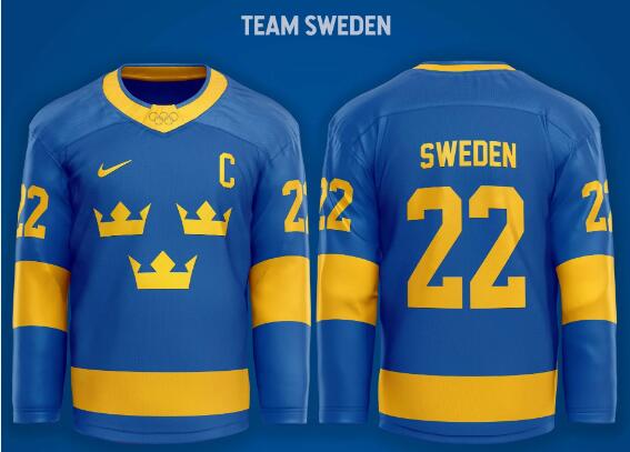 Team sweden hockey jersey