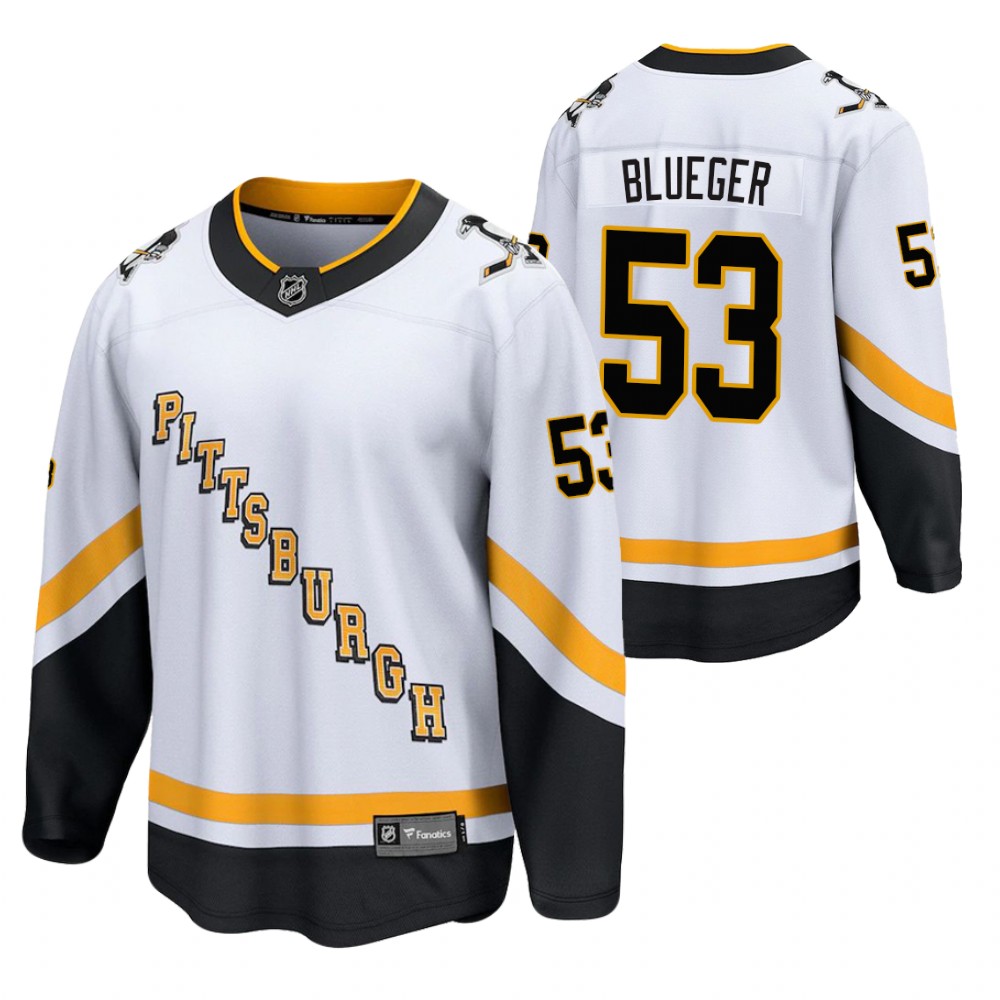 Teddy Blueger Penguins 2021 Special Edition White Jersey