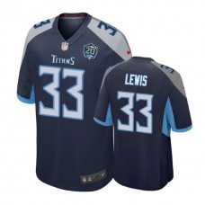 Tennessee Titans #33 Dion Lewis 20th Anniversary Game Navy Jersey