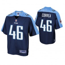 Tennessee Titans #46 Kamalei Correa Navy Pro Line Jersey