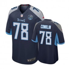 Tennessee Titans #78 Jack Conklin 20th Anniversary Game Navy Jersey