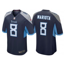 Tennessee Titans #8 Marcus Mariota Navy 2018 Game Jersey