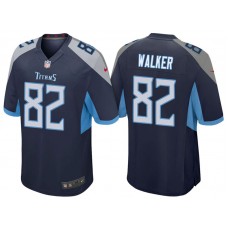 Tennessee Titans #82 Delanie Walker Navy 2018 Game Jersey