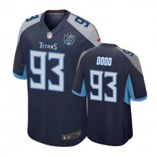 Tennessee Titans #93 Kevin Dodd 20th Anniversary Game Navy Jersey