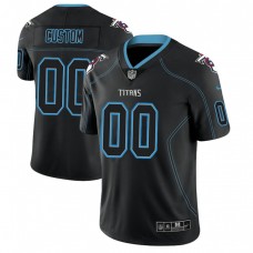 Tennessee Titans 2018 Lights Out Color Rush Limited Black Customized Jersey