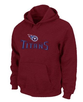 Tennessee Titans Authentic Logo Pullover Hoodie RED