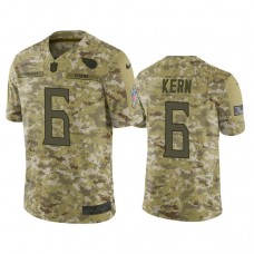 Tennessee Titans Brett Kern #6 Camo Jersey 2018 Salute to Service