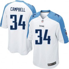 Tennessee Titans Earl Campbell Game White Jersey