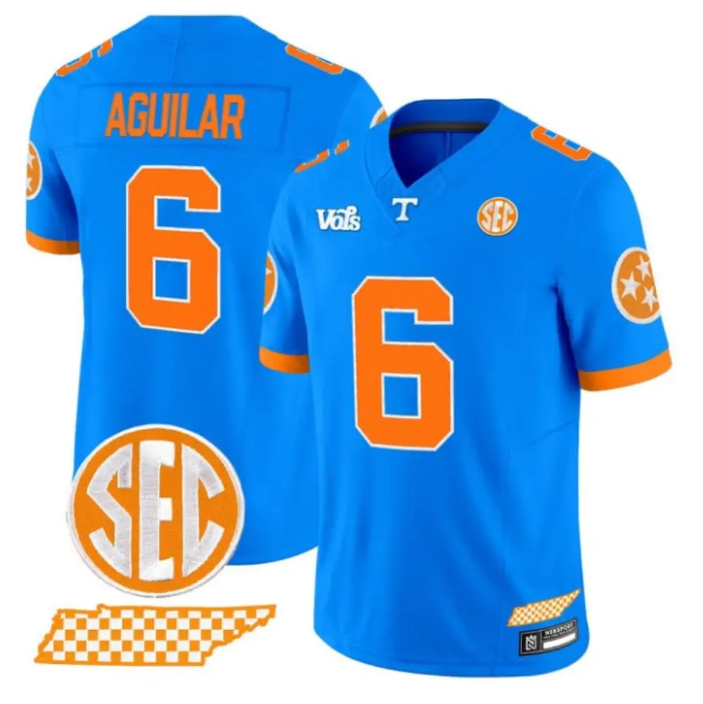 Tennessee Volunteers #6 Joey Aguilar Nike Blue F.U.S.E. Limited Football Jersey 