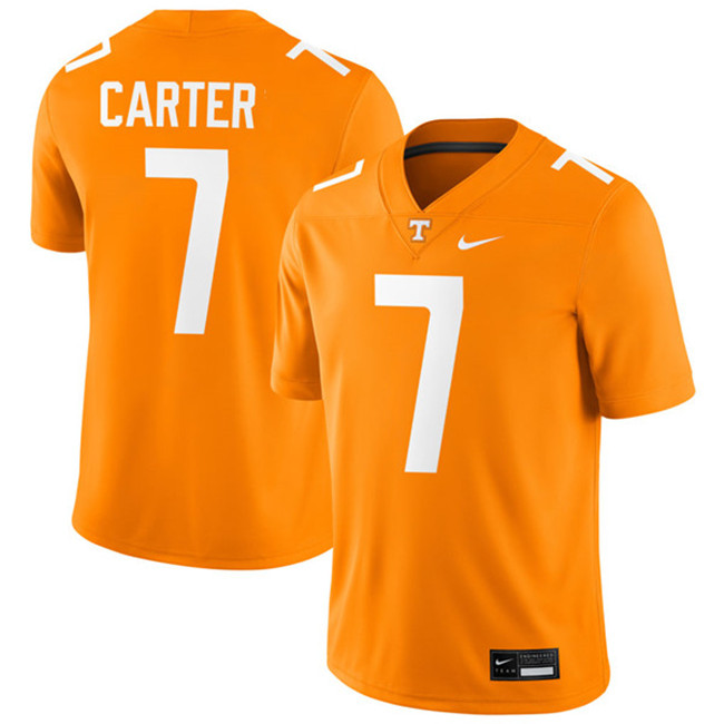Tennessee Volunteers #7 Arion Carter Orange College Football Game Jersey 
