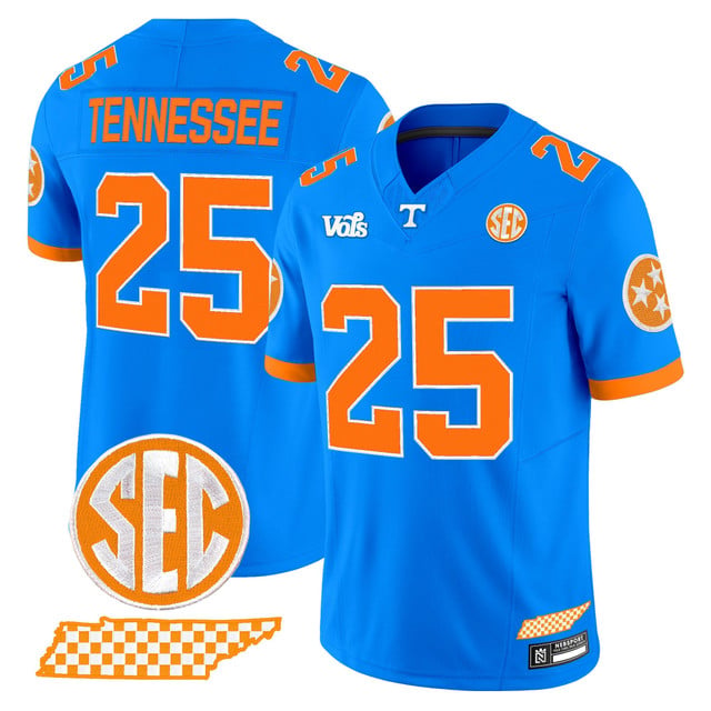 Tennessee Volunteers 'Blue Blaze Edition' Vapor Limited Jersey#25 TENNESSEE