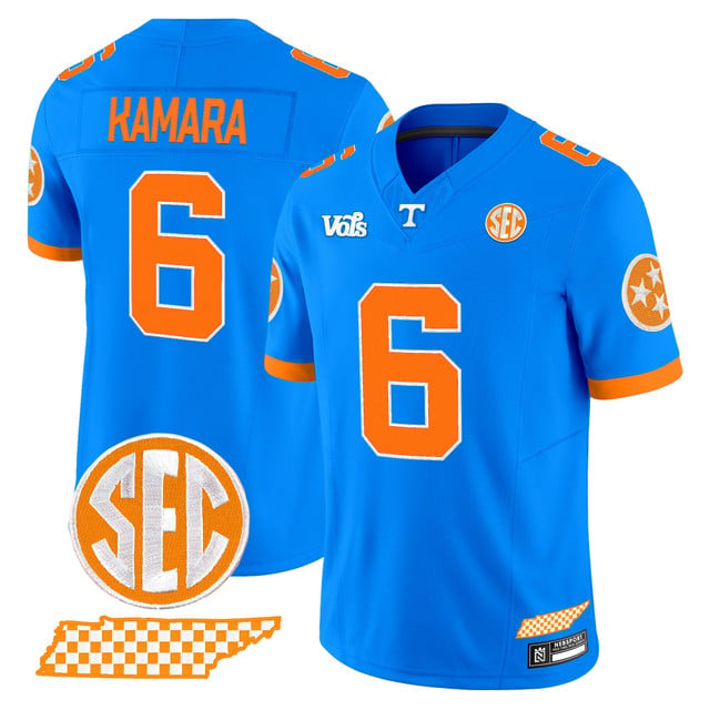 Tennessee Volunteers 'Blue Blaze Edition' Vapor Limited Jersey#6 ALVIN KAMARA