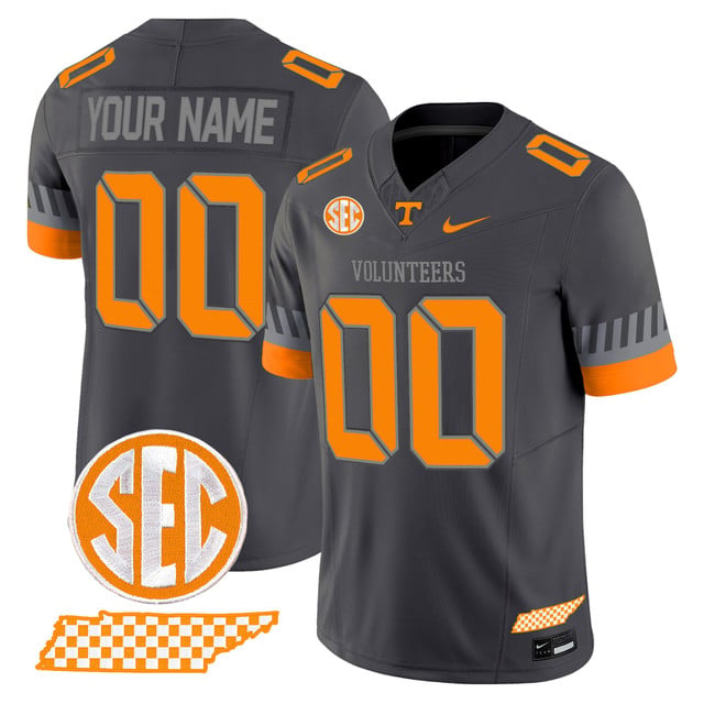 Tennessee Volunteers 2025 'Smokey Grey Series' Vapor Limited Custom Jersey V2 GREY