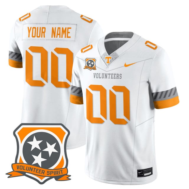 Tennessee Volunteers 2025 Spirit Custom Jersey WHITE
