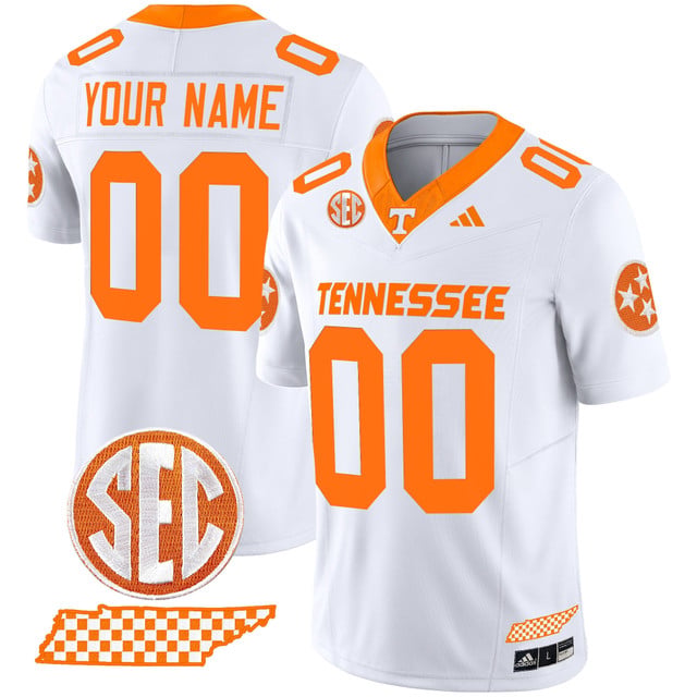 Tennessee Volunteers 2025 Vapor Limited Custom Jersey V2 white