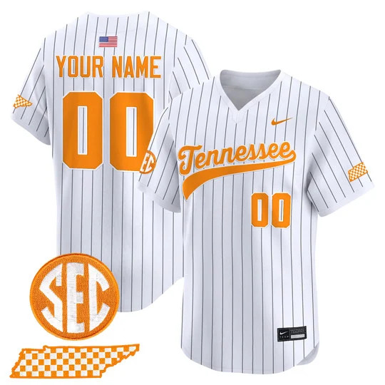 Tennessee Volunteers 2026 'Smokey Grey Series' Vapor Premier Limited Custom Jersey PINSTRIPE