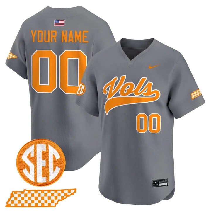 Tennessee Volunteers 2026 'Smokey Grey Series' Vapor Premier Limited Custom Jersey SMOKEY GREY