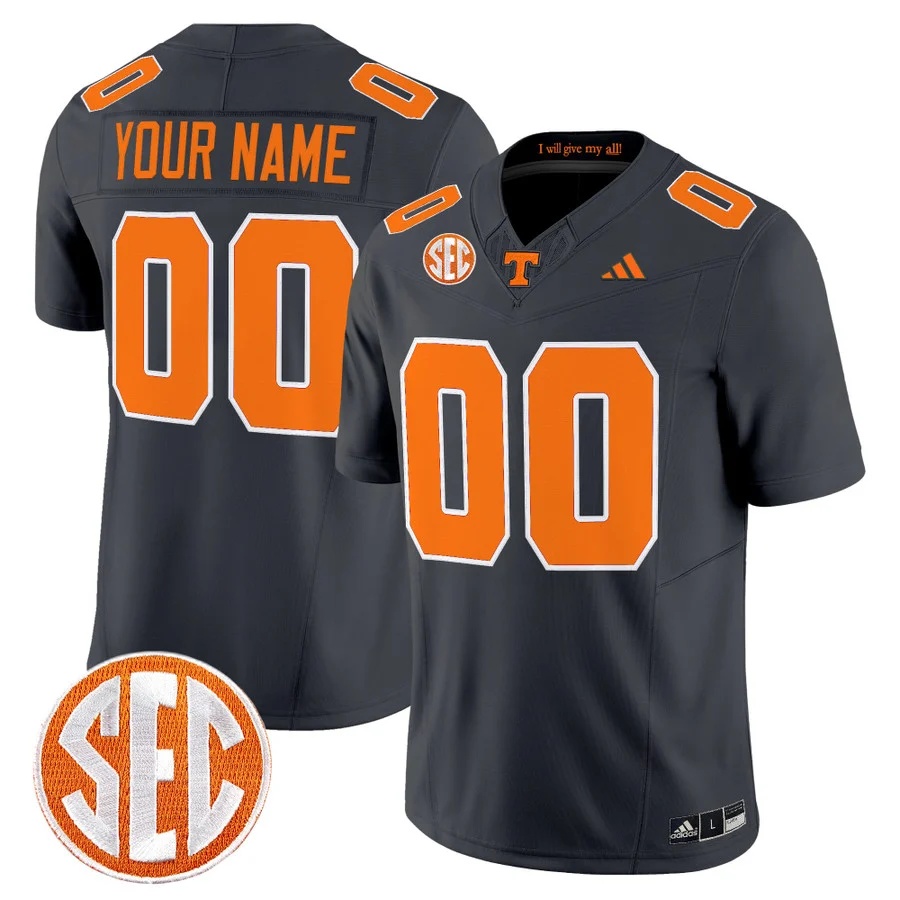 Tennessee Volunteers 2026 Vapor Limited Custom Jersey GRAY