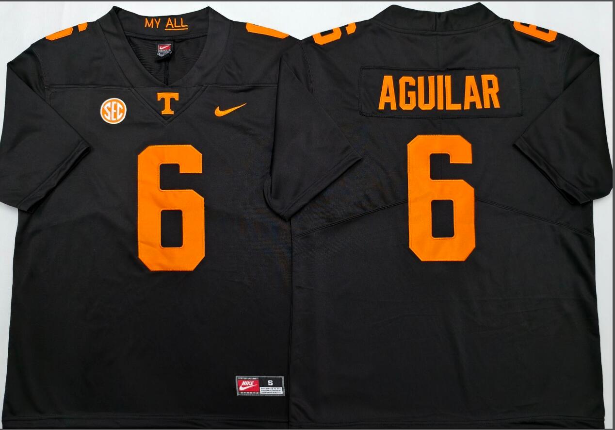 Tennessee Volunteers Black #6 AGUILAR.