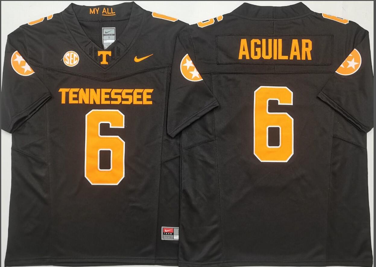 Tennessee Volunteers Black #6 AGUILAR