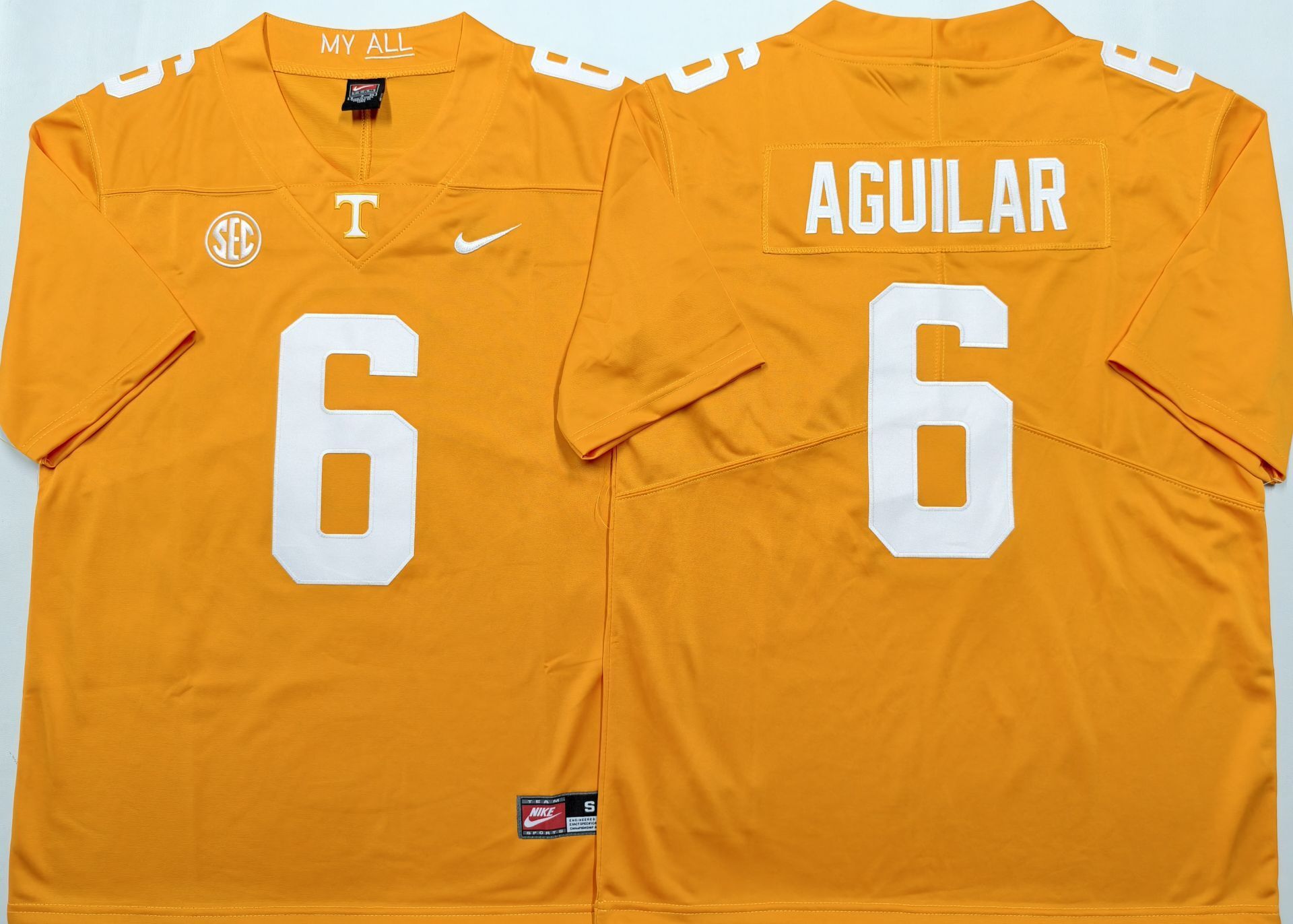 Tennessee Volunteers Orange #6 AGUILAR