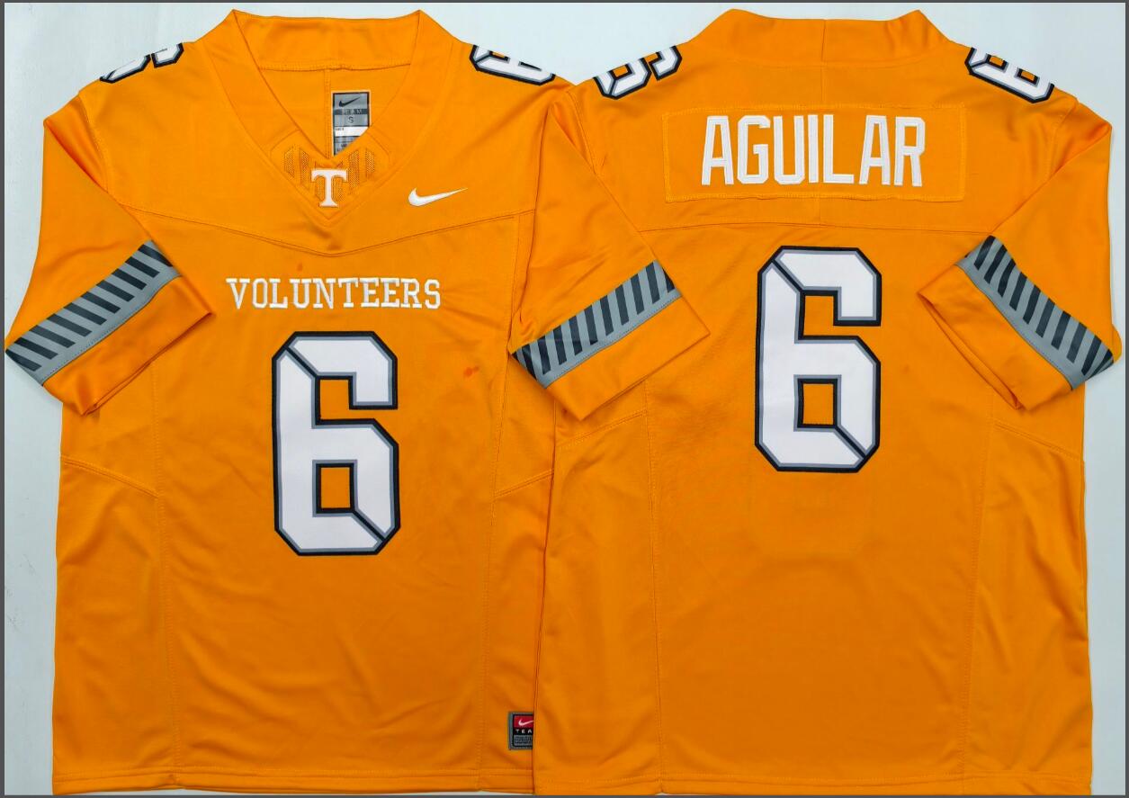 Tennessee Volunteers Orange #6 AGUILAR jersey