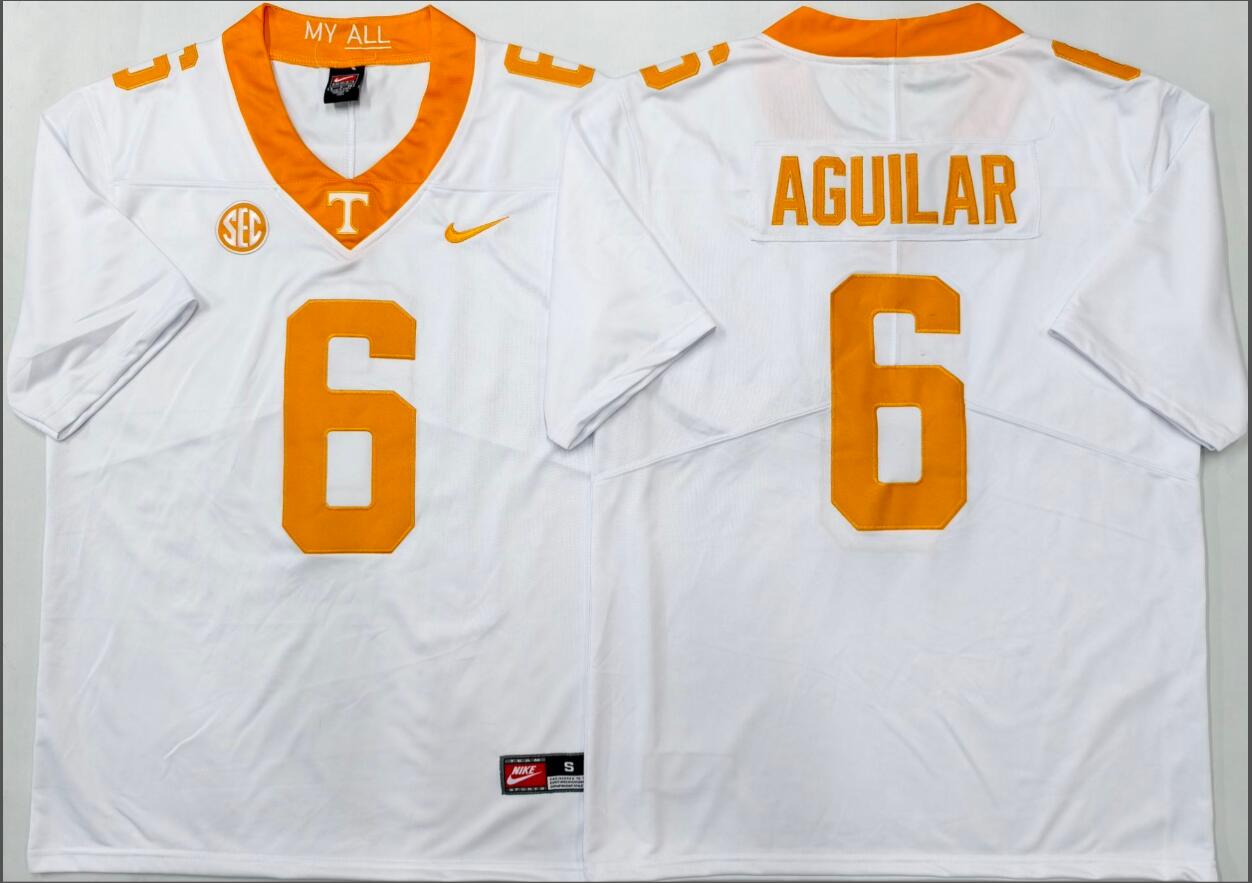 Tennessee Volunteers White #6 AGUILAR
