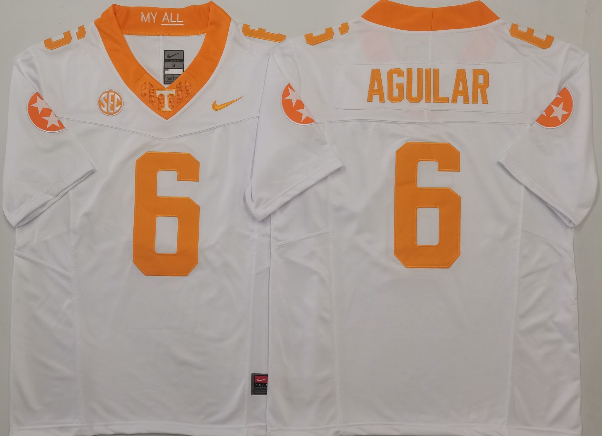 Tennessee Volunteers White1 #6 AGUILAR