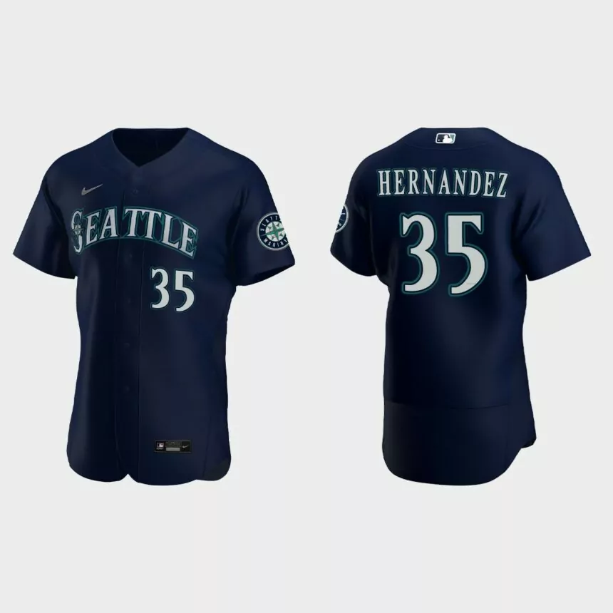Teoscar Hernandez Seattle Mariners Authentic Jersey – Navy