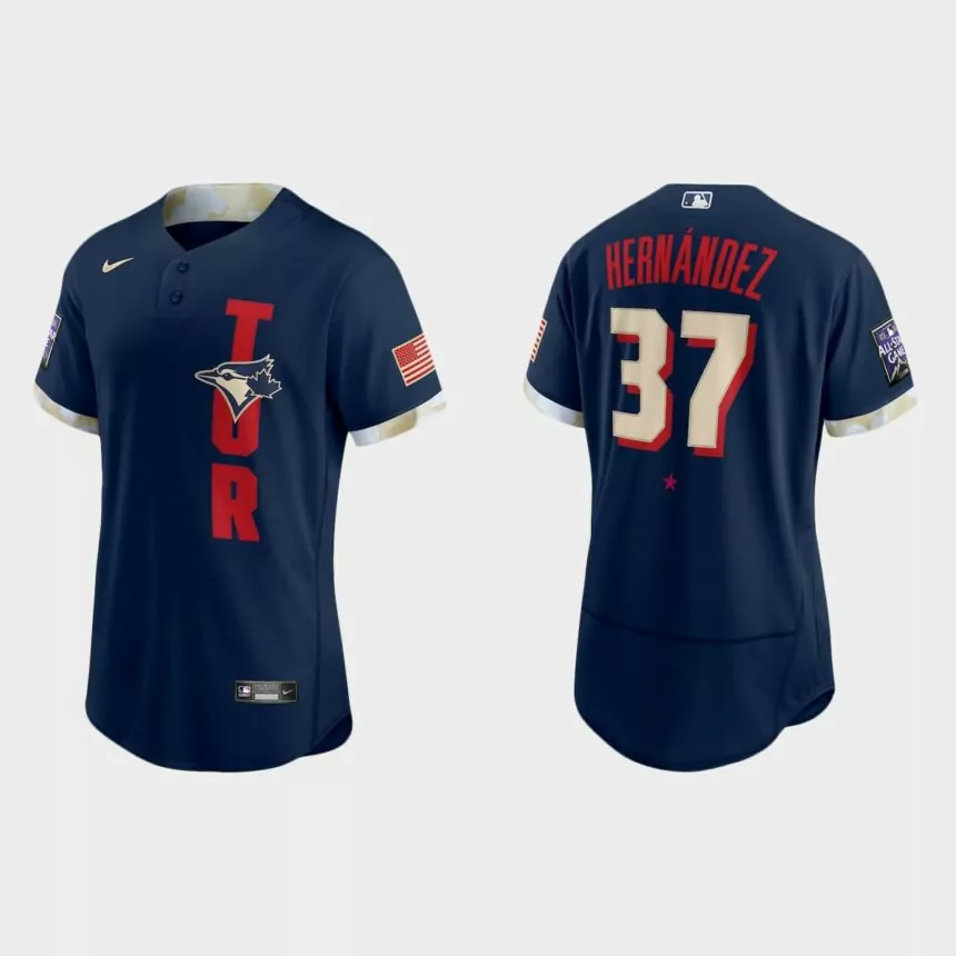Teoscar Hernandez Toronto Blue Jays 2021 MLB All-Star Game Authentic Jersey – Navy