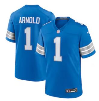 Terrion Arnold Detroit Lions Nike 2024 NFL Draft First Round Pick Player Game Jersey - Blue