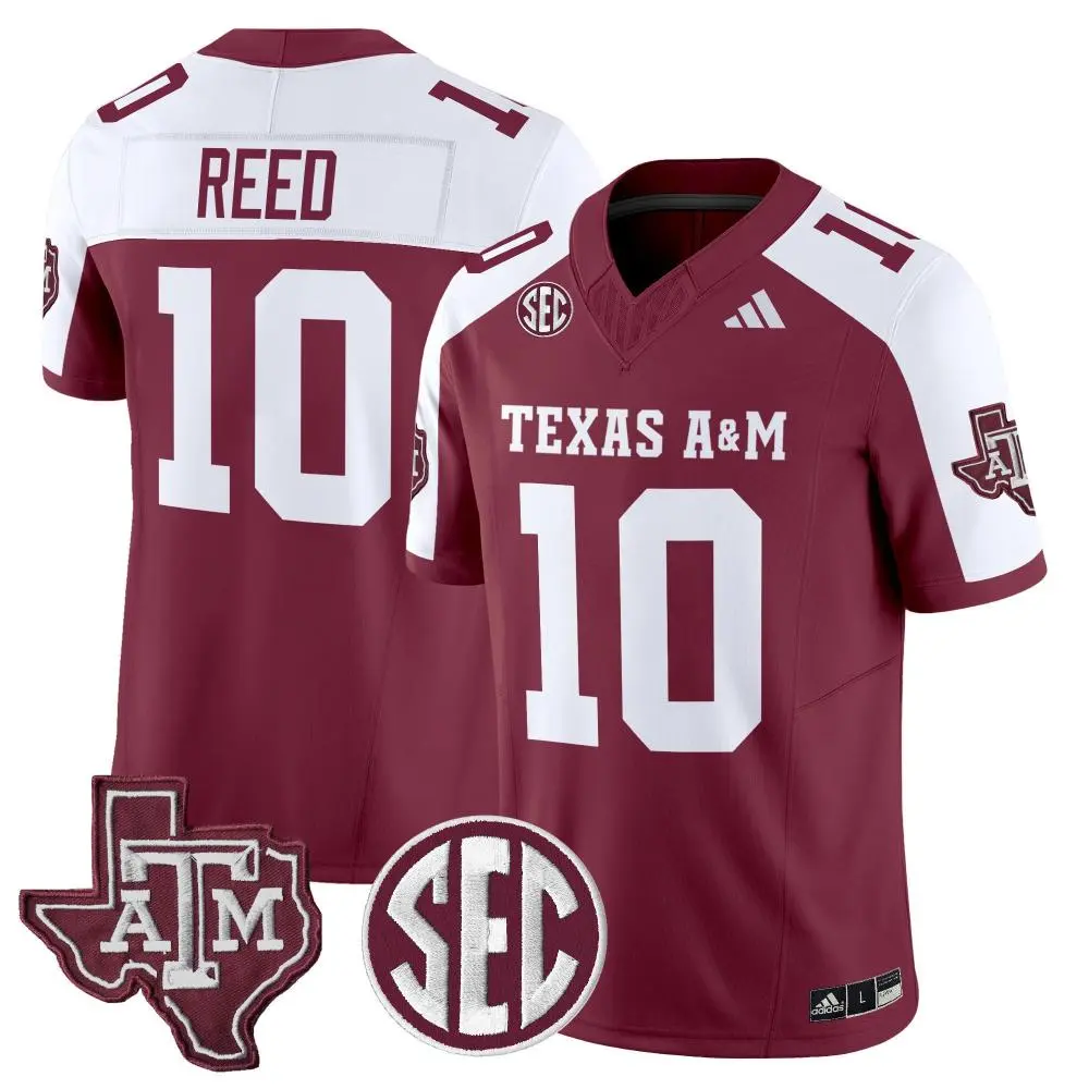 Texas A&M Aggies #10 Marcel Reed Maroon White Gratitude Football Limited Jersey 