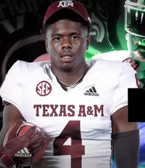 Texas A&M Aggies #4 Rueben Owens II White College Football Game Jersey 