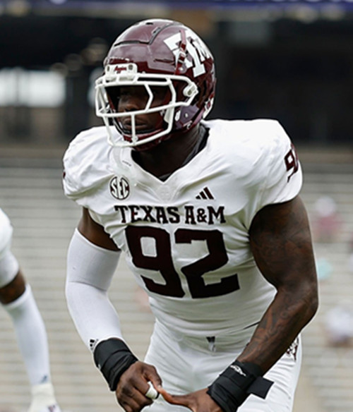 Texas A&M Aggies #92  Sam M'Pemba White College Football Game Jersey 
