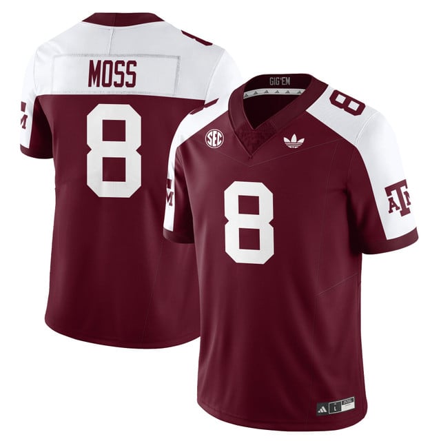 Texas A&M Aggies Football 1975 Throwback Jersey alternate #8 Le'Veon Moss