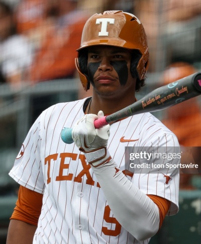 Texas Longhorns #9 Jonah Williams 2025 SEC White Pinstripe Baseball Game Jersey 