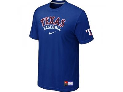 Texas Rangers Blue NEW Short Sleeve Practice T-Shirt
