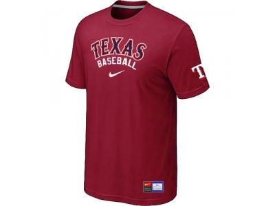 Texas Rangers Red NEW Short Sleeve Practice T-Shirt