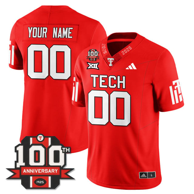 Texas Tech Football 100th Anniversary Custom red