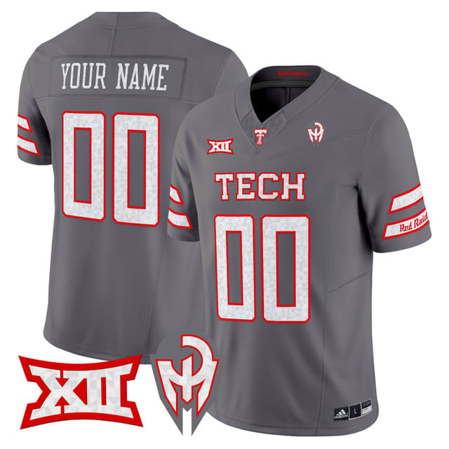 Texas Tech Red Raiders 'Too Cold' Vapor Limited Custom Jersey - Mahomes Collection gray