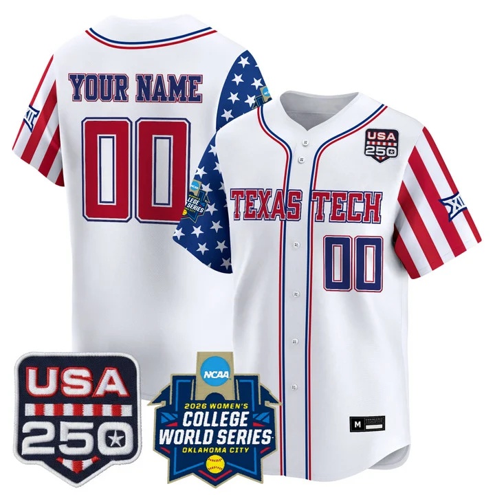 Texas Tech Red Raiders America 250 Edition Vapor Premier Limited Custom Jersey