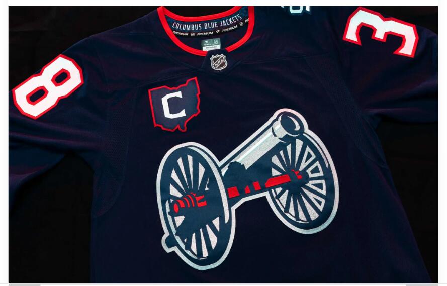 The Columbus Blue Jackets Stadium Series jersey