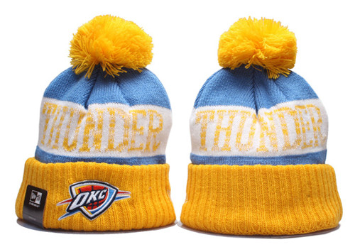 Thunder Team Logo Pom Knit Hat YP